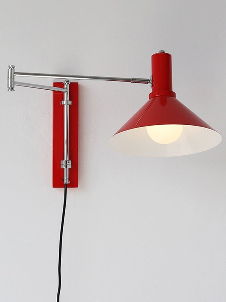 Rocker Arm Wall Lamp Extension Long Arm Foldable Lying Wall Reading Wall Lamp Wiring Free