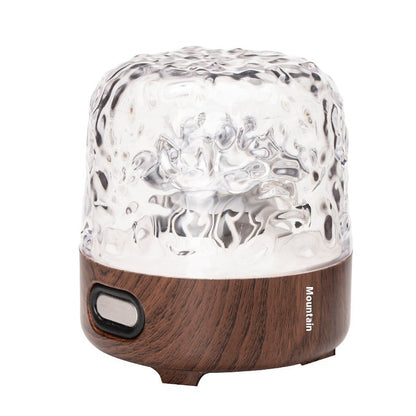 Dynamic Water Ripple Bluetooth Audio Simple Walnut Bedside Atmosphere Table Lamp