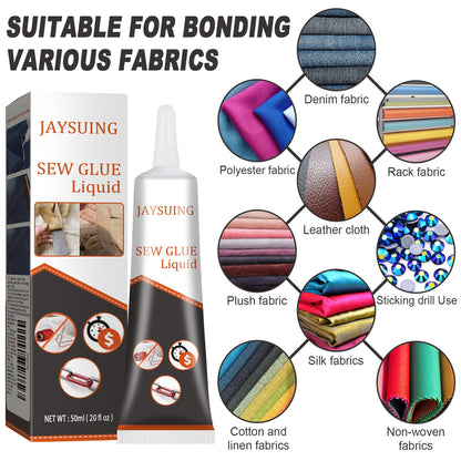 Fabric Sewing Glue, Fabric Sewing Rubber Shoe Pad Clothes Jeans Torn Repair Fabric Glue