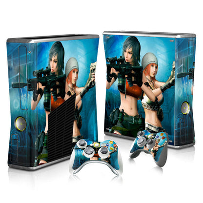 Xbox 360 Slim Full Body Color Membrane Stickers with Scratch-Resistant Protection