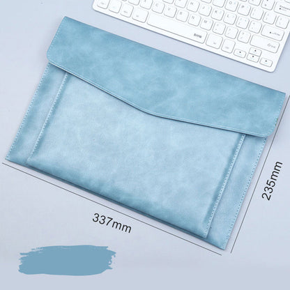 A4 File Bag with Double-layer Leather Protection