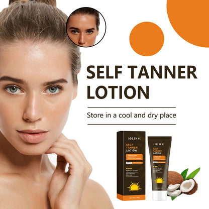Self Tanner Lotion, Outdoor Sun Quick Tanning Wheat Healthy Skin Hydrating Summer Beach