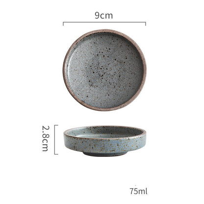 Retro Ceramic Tableware Rice Bowls Dessert Dishes