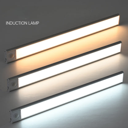 Intelligent ultra-thin wireless LED human body sensing light rechargeable magnetic strip light strip light strip