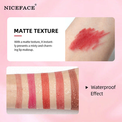 NICEFACE 12 Color Lip Liner Nude Color Modification Is Not Easy To Fade Lip Liner Matte Velvet Lipstick Lip Pencil