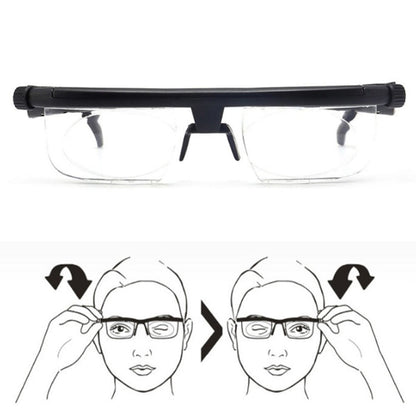 Adjustable Strength Lens Reading Myopia Glasses Eyewear Variable Focus Vision