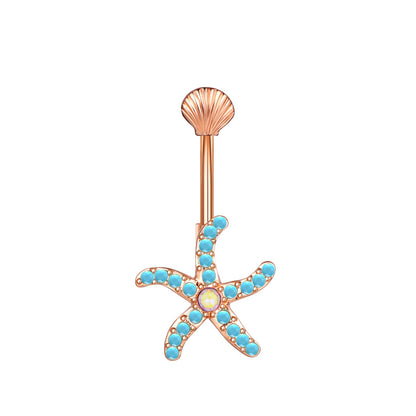 Navel Ring Creative Bat Bee Navel Buckle Navel Ring Body Piercing Jewelry