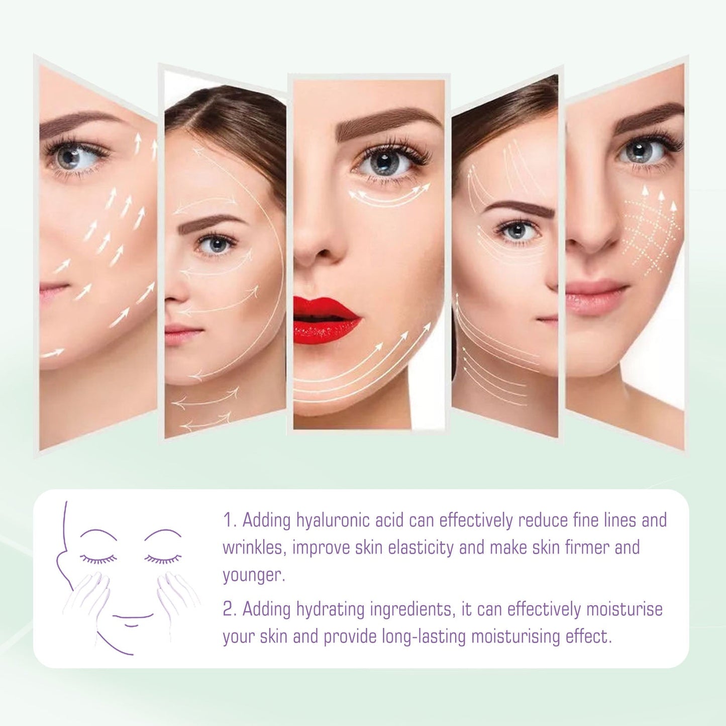 Delicate And Smooth Fine Lines Lifting Cream Moisturizes Skin, Reduces Fine Lines, Softens And Improves Elasticity