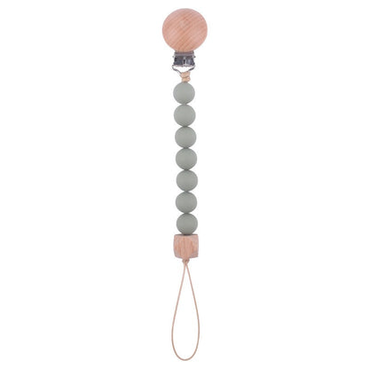 Infant and toddler products, beech wood pacifier clip, soothing wood octagonal pacifier, anti drop chain