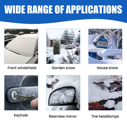 Winter Coating Snow Melt Spray, Car Windshield Fast Snow Melt Defrost Vehicle Deicing Agent