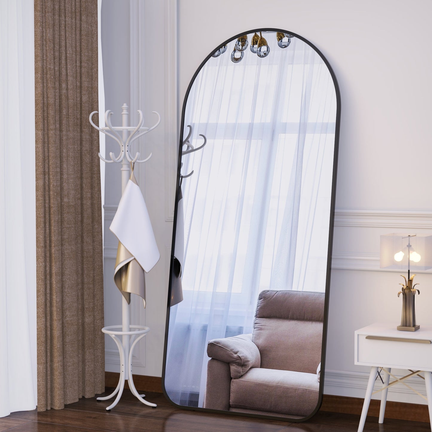 71"×32" Big Full Body Mirror for Bedroom Oversized Floor Mirror Large Standing Mirror Living Room Dressing Mirror Leaning Agains