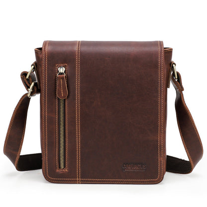 Retro Crazy Horse Men's Crossbody Bag