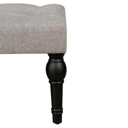 Ottoman Bench 4-thickened Roman Column Feet French Upholstered Bedside Bench For Bedroom Living Room Entryway