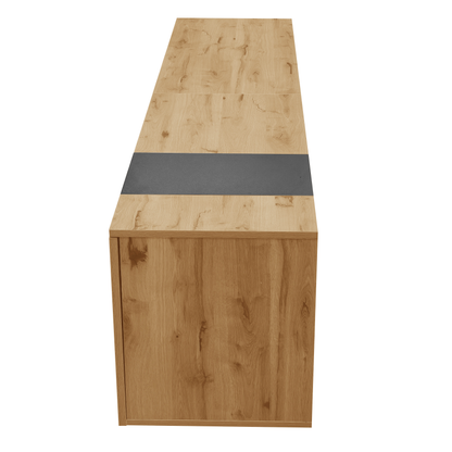 70 inch modern TV stand with 3 cabinets and drawers, entertainment center can accommodate TVs under 80 inches
