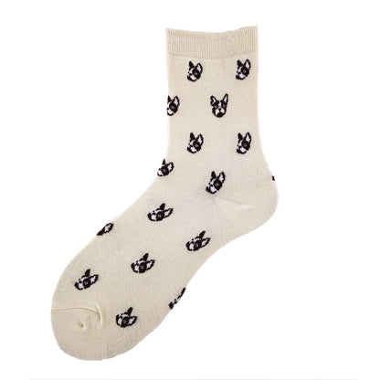 Cotton Creativity Dog Series Cartoon Neutral Socks