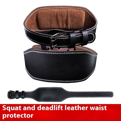 Cowhide Squat Strength Training Weightlifting Belt