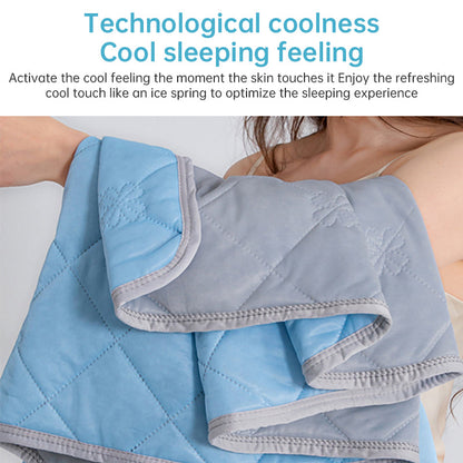 Grade A Cooling Blanket: Soft, breathable, king/queen size, summer lightweight cool comforter.