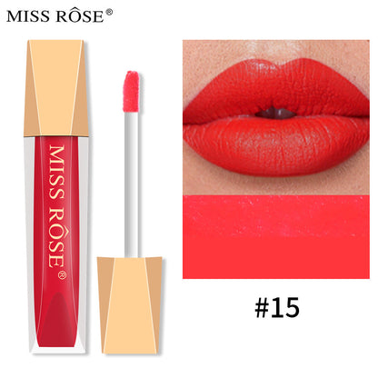 Matte Lip Gloss Liquid Pearlescent Lip Gloss Non Fading Non Stick Cup Velvet Lip Glaze Lipstick