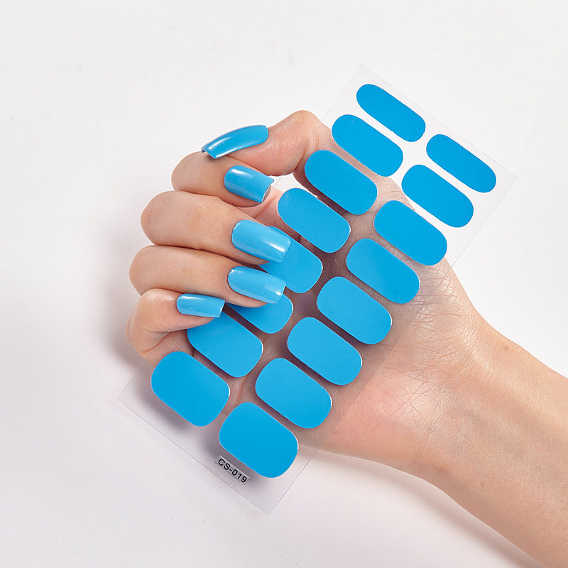 Nailart Sticker Pure Solid Color Self Adhesive