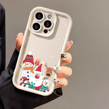 Santa Claus Christmas Phone Case Shockproof Silicone Cover