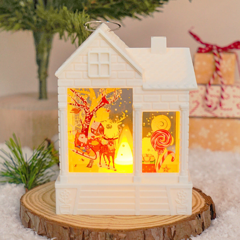 Christmas Gift LED Christmas Wind Light Electronic Candle Light Creative Night Light Christmas Tree Pendant Decorative Supplies