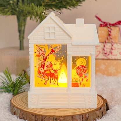Christmas Gift LED Christmas Wind Light Electronic Candle Light Creative Night Light Christmas Tree Pendant Decorative Supplies