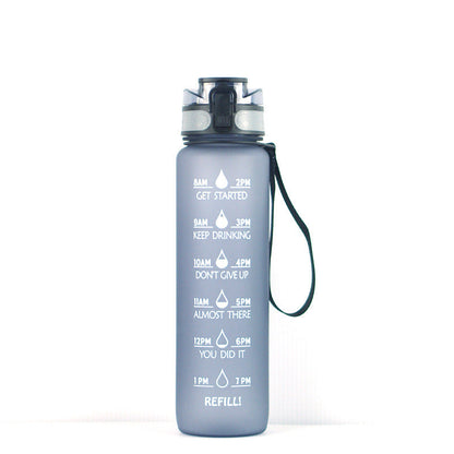 1000ml Transparent Kawaii Water Bottle with Infuser