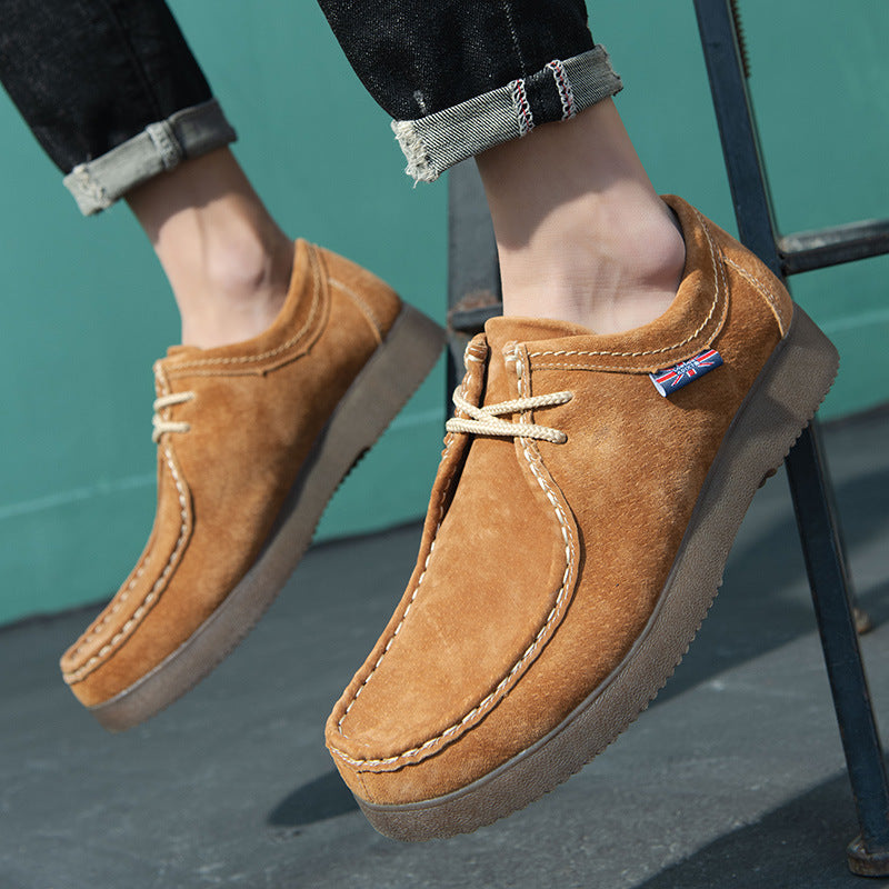 New Casual Korean Style Leather Sneakers