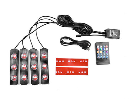 Foot Soles Full Of Stars LED Atmosphere Light Car Wireless Atmosphere Sound