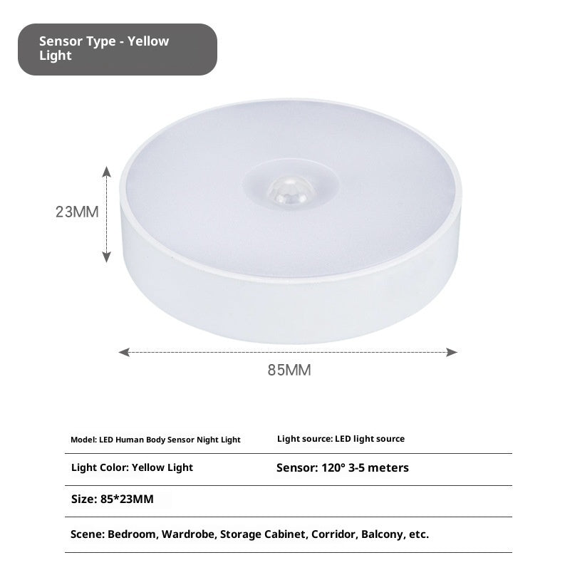 Infrared Wireless Human Body Induction Lamp Rechargeable LED Night Light