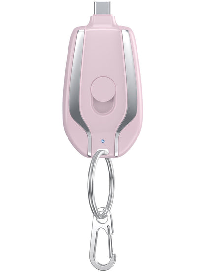 Mini Keychain Power Bank Wireless Compact and Portable 1500mAh Mah Emergency Power Supply Emergency Mobile Power Supply