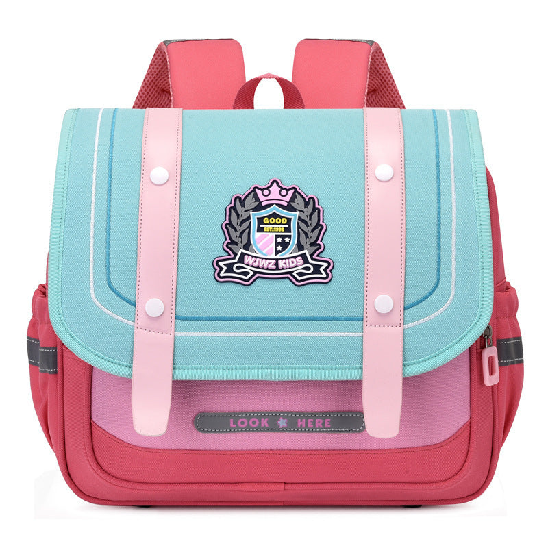 British Style Elementary School Backpack for Boys and Girls
