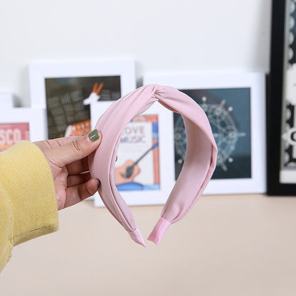 Retro sweet hair clip with wide-brimmed headband
