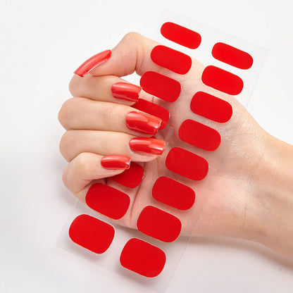Nailart Sticker Pure Solid Color Self Adhesive