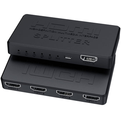 HDMI splitter 1/4 4K mini HDMI 1/4 splitter HD video on screen
