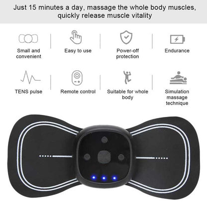 Rechargeable Wireless Remote Control Cervical Massage Paste Mini Massage Paste Cervical Spine Massager Cervical Spine Paste