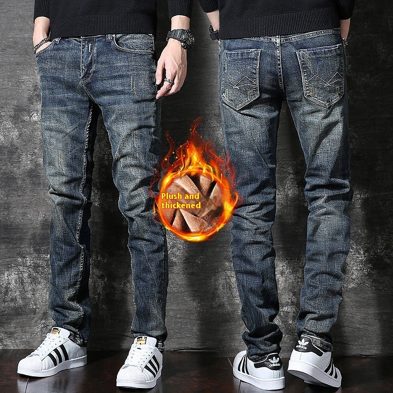 American Retro Heavy Fleece Padded Jeans