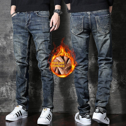 American Retro Heavy Fleece Padded Jeans