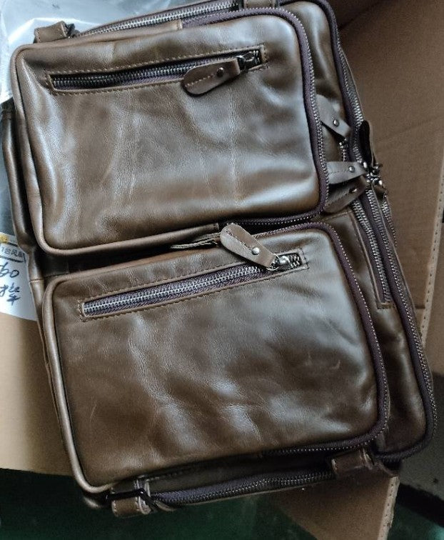 Men's Multi-functional Imported Leather Bag