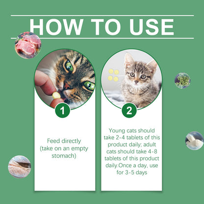 Cat Grass Tablets For Healthy Pets For Cats And Dogs To Absorb Nutrients Rich In Dietary Fiber Tablets