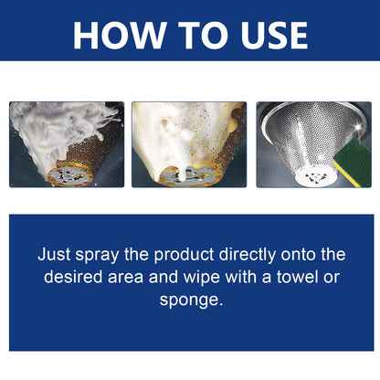 Bubble Cleaner, Range Hood Stove Exhaust Pipe Wall Kitchen Utensils Oil Cleaning Agent