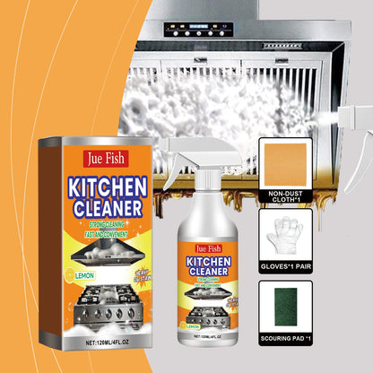 Kitchen Grease Cleaner, Multi-Effect Cleaning Kitchen Hood Stove Heavy Oil And Stubborn Dirt