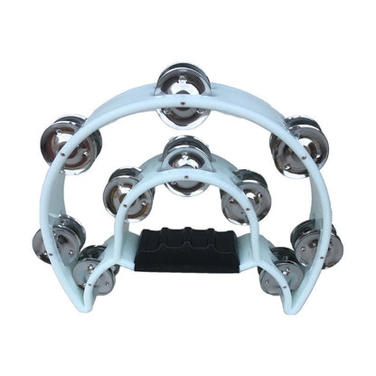 Plastic Half Moon Rattle Plastic Double Row Bell Ring