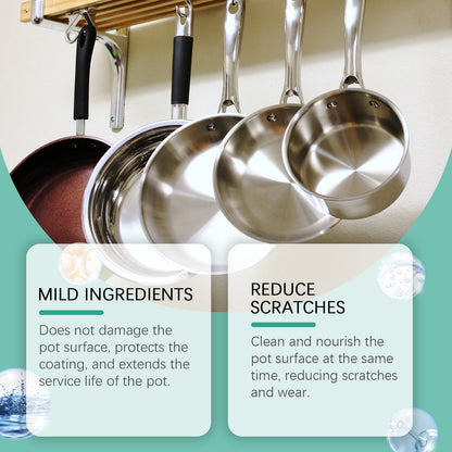 Pan Bottom Cleaner Clean Kitchen Utensils Pan Bottom Grease And Dirt Clean Polishing Anti-Rust Multi-Effect Cleaning Liquid