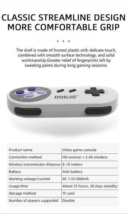 SF900 Sega MD Home TV Game Console for Two People 2.4 Wireless HDMI HD Game
