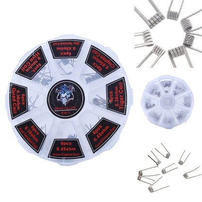 48pcs Pre-Built Coils Set for RTA/RDA