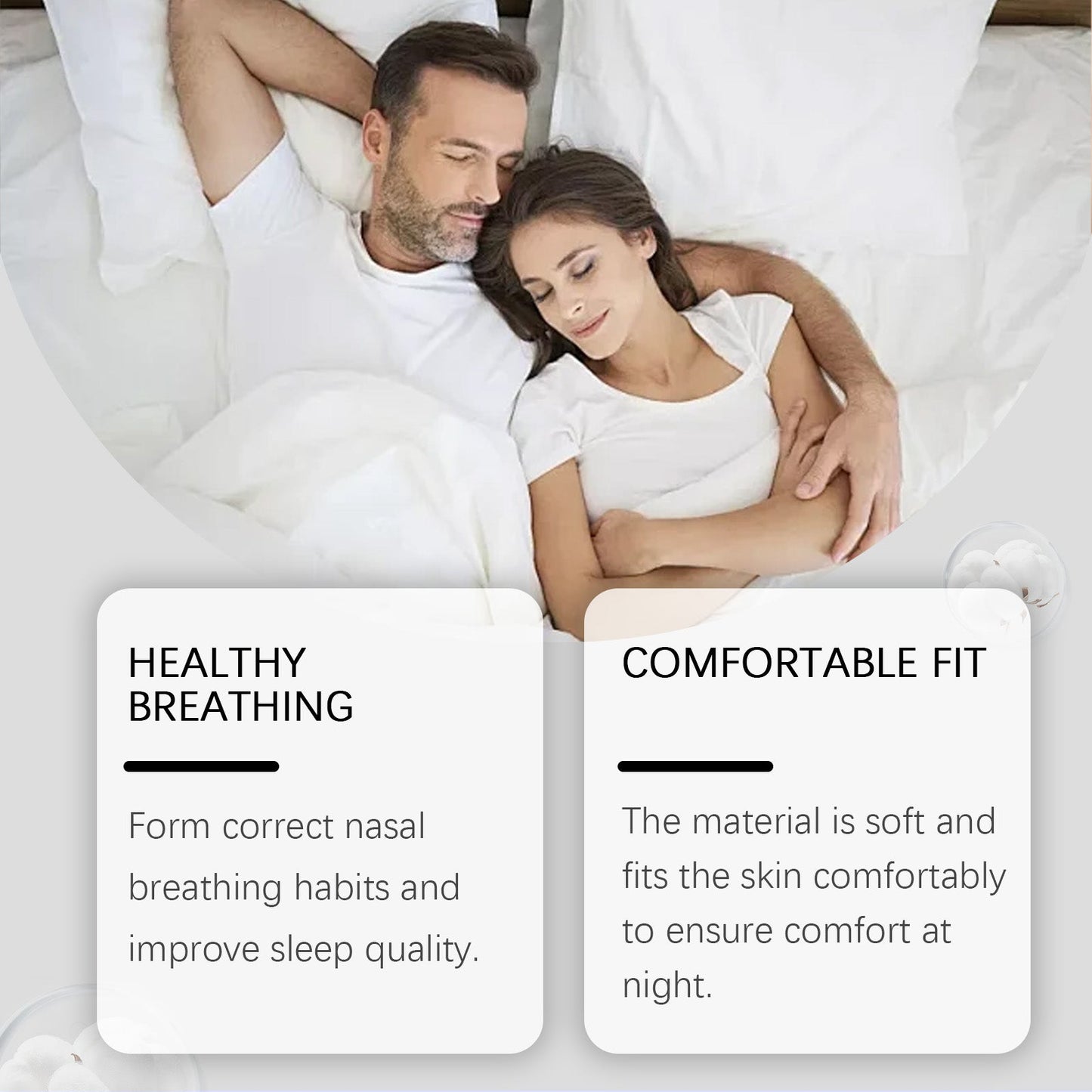 Anti-Snoring Tape Stop Snoring Sleep Tape Pamper Sleep Comfort Breathable Mouth Tape