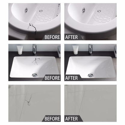 Jaysuing Tile repair agent ceramic paste tile glue adhesive toilet marble pit glaze repair agent