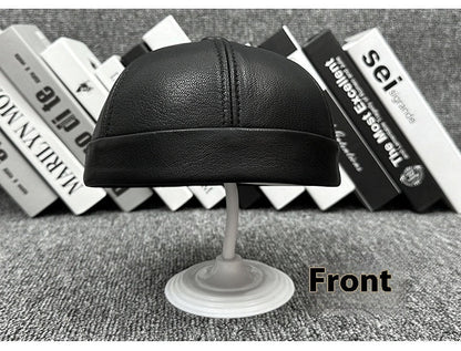 Outdoor Sheepskin Autumn Winter Leather Hat