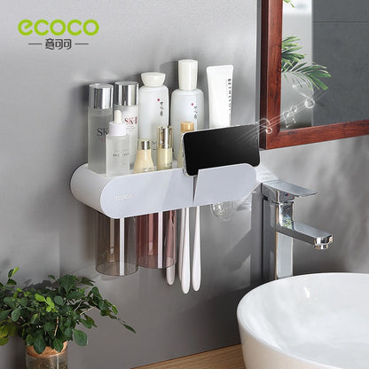 Toothbrush holder wall mounted home mouthwash cup electric non perforated dental tools, dental cylinder set holder